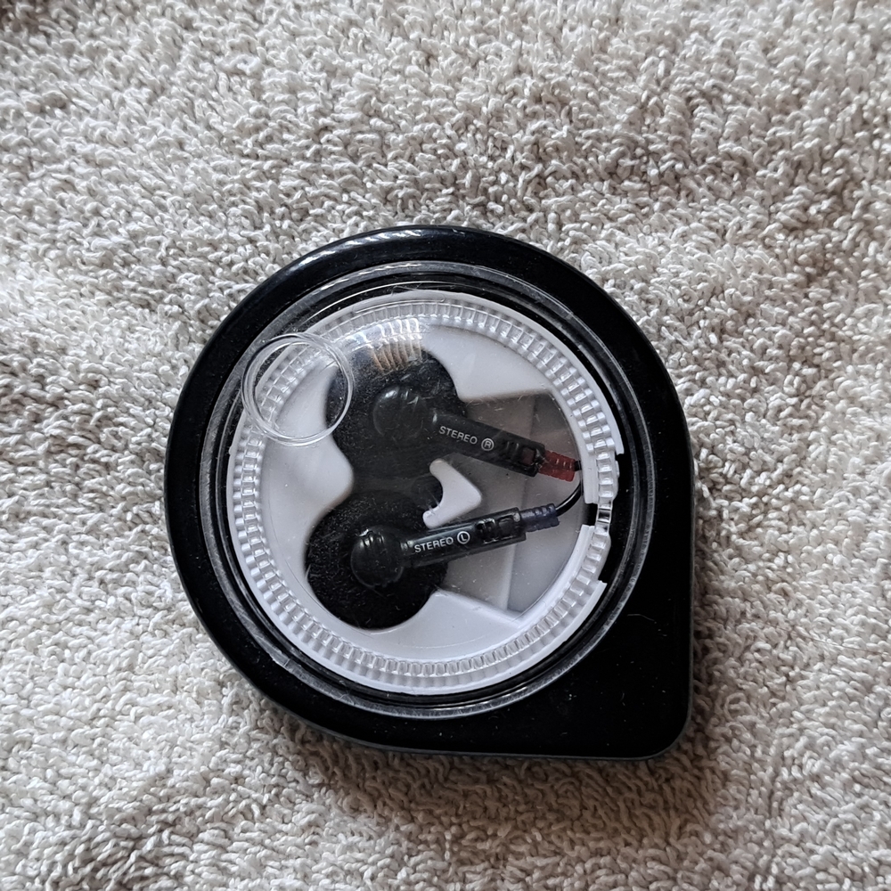Black Stereo Earbuds with Case